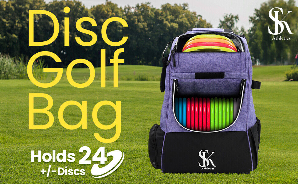 Durable Disc Golf Backpack w Ergonomic Straps to Reduce Fatigue SK Athletics Southern Knights LLC